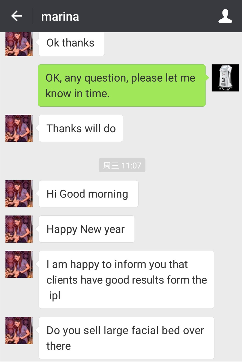 IPL machine feedback